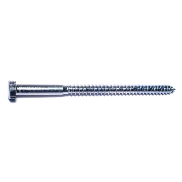 Midwest Fastener Lag Screw, 5/16 in, 5 in, Steel, Zinc Plated Hex Hex Drive, 50 PK 01308 - main